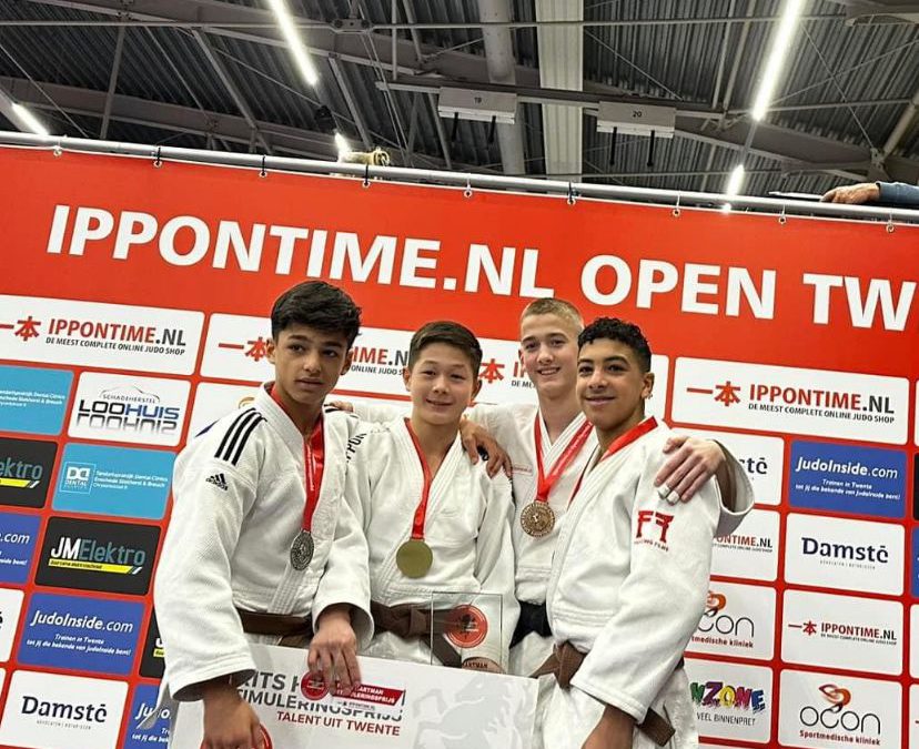 5 kampioenen op de Open Twentse Judo Kampioenschappen