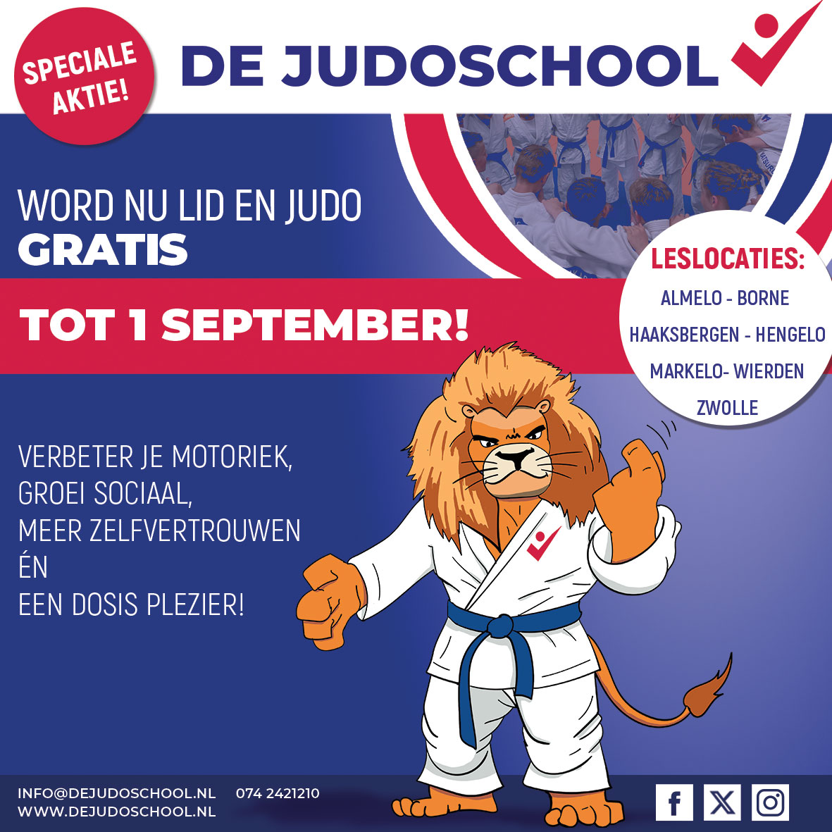 START NU MET JUDO De Judoschool
