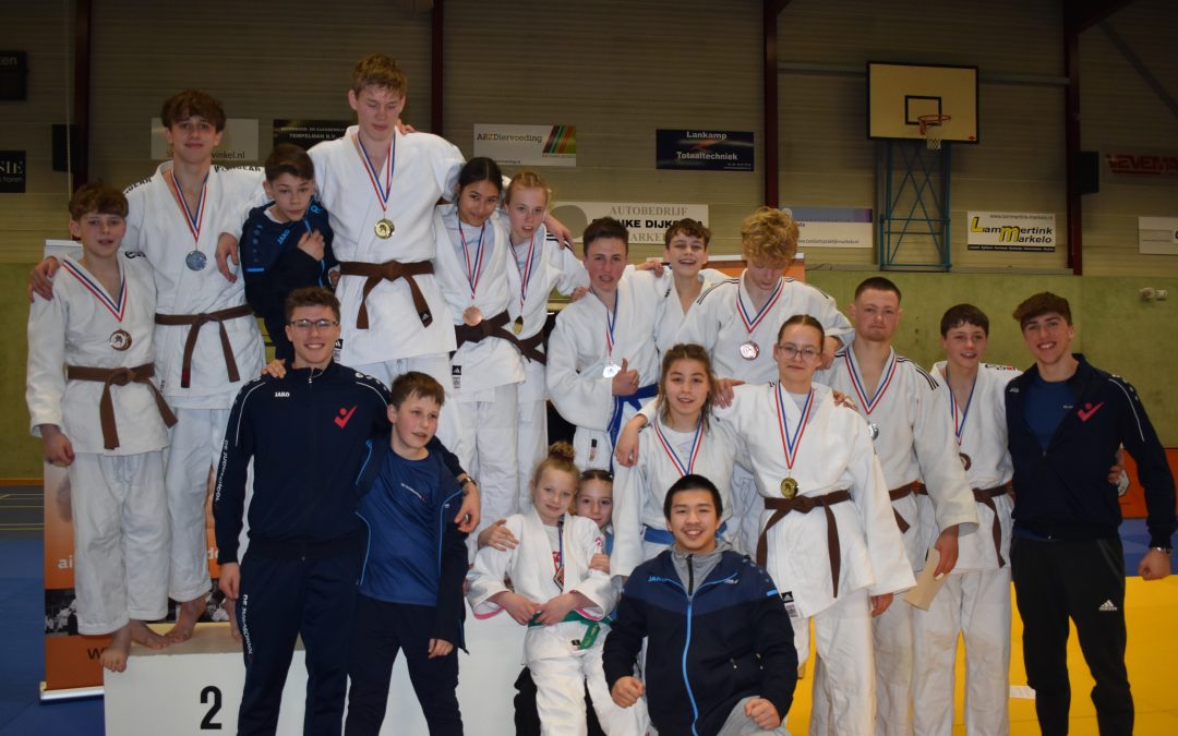 Vijf districtskampioenen judo voor De Judoschool uit Hengelo en Borne